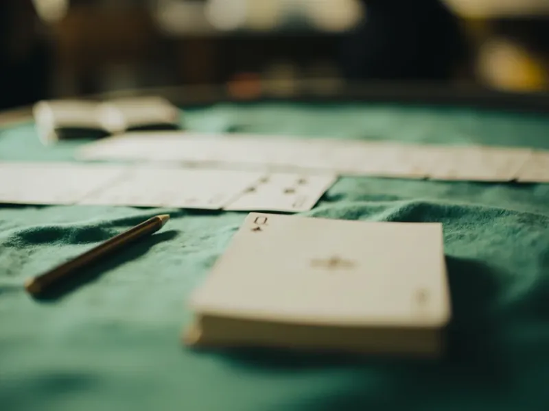 Close-up of a pure run of three same-suit cards in numerical order