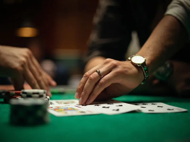 Beginner rummy hand with three cards in a pure sequence