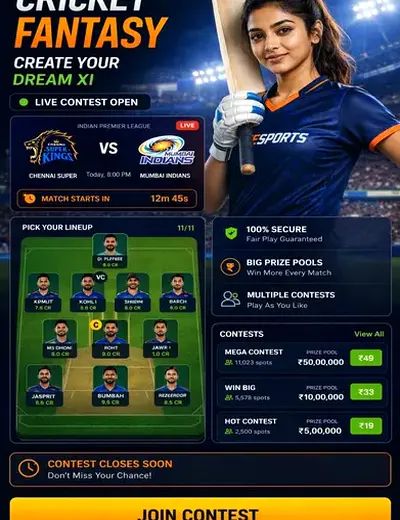 Baccarat (baccarat) fantasy cricket & matchday visual 3
